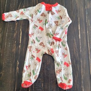 Burt's Bee Baby Holiday Christmas Pajamas Size Newborn